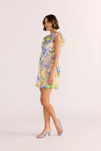 Load image into Gallery viewer, MINK PINK FABLE FRILL MINI DRESS PAINTERLY FLORAL
