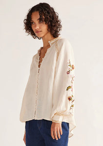 MOS THE LABEL CAMILLE BLOUSE IVORY