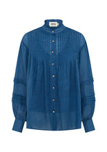 Load image into Gallery viewer, MOS AALIYAH BLOUSE CORNFLOWER
