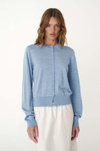 Load image into Gallery viewer, ROWIE MAEVE MERINO SPRING CARDI DKY MARLE

