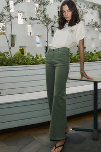 DRICOPER MARFA TROUSER OIL GREEN