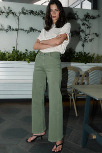 DRICOPER MARFA TROUSER OIL GREEN