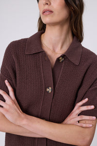 MARLOW MARINA KNIT SHIRT CAROB