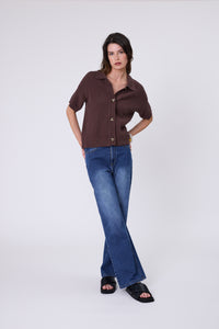 MARLOW MARINA KNIT SHIRT CAROB