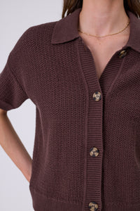 MARLOW MARINA KNIT SHIRT CAROB