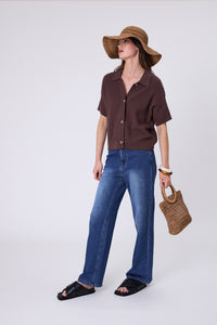 MARLOW MARINA KNIT SHIRT CAROB