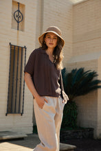 Load image into Gallery viewer, MARLOW MARINA KNIT SHIRT CAROB
