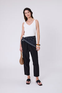 MARLOW MARINA KNIT TANK CHALK