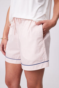 MARLOW PJ SHIRT + SHORT SET  ROSE STRIPE