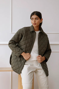 MARLOW ASPEN QUILTED SHACKET CYPRESS