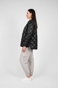 MARLOW ALPINE QUILTED JACKET BLACK