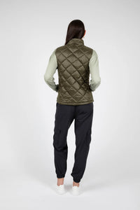 MARLOW ALPINE QUILTED VEST DARK OLIVE