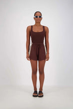 Load image into Gallery viewer, JASMINE ALEXA PANAREA SHORTS BROWN
