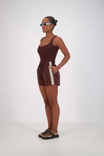 Load image into Gallery viewer, JASMINE ALEXA PANAREA SHORTS BROWN

