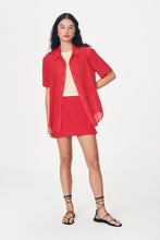 Load image into Gallery viewer, ROWIE MASON SILK SHIRT TRUE RED
