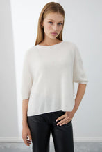 Load image into Gallery viewer, MIA FRATINO ISABEL TEE IVORY
