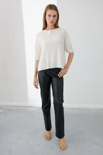 Load image into Gallery viewer, MIA FRATINO ISABEL TEE IVORY
