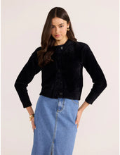 Load image into Gallery viewer, MINK PINK ROWAN FLUFFY CARDIGAN BLACK
