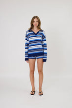 Load image into Gallery viewer, REMAIN IVY POLO COBALT STRIPE
