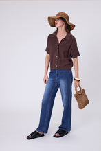 Load image into Gallery viewer, MARLOW MYKONOS WIDE BRIM HAT TEA
