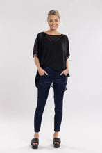 Load image into Gallery viewer, NES SATIN SECTION PANTS INK SATIN
