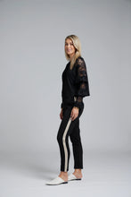 Load image into Gallery viewer, NES LILLY PIPED PANT BLACK/SAND
