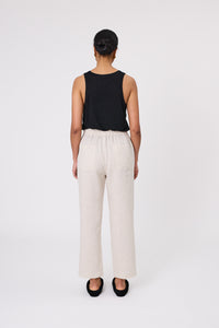 MARLOW NOTO LINEN TANK BLACK