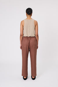 MARLOW NOTO LINEN TANK TAUPE