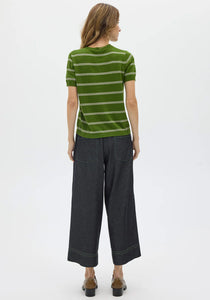 POL RAYDEL CONTRAST DENIM PANT BLACK WASH/GREEN
