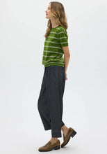 Load image into Gallery viewer, POL RAYDEL CONTRAST DENIM PANT BLACK WASH/GREEN
