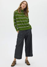 Load image into Gallery viewer, POL BEECH DRAWCORD KNIT GREEN/PEBBLE/BLUE
