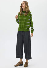 Load image into Gallery viewer, POL BEECH DRAWCORD KNIT GREEN/PEBBLE/BLUE
