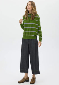 POL BEECH DRAWCORD KNIT GREEN/PEBBLE/BLUE