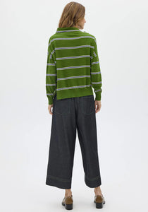 POL BEECH DRAWCORD KNIT GREEN/PEBBLE/BLUE