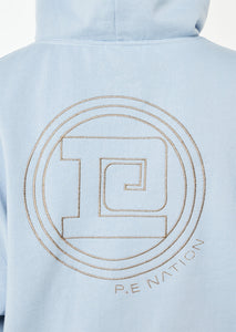 PE NATION OUTPUT HOODIE DUSTY BLUE