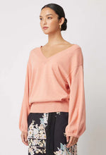 Load image into Gallery viewer, ONCE WAS GETTY SUPIMA COTTON CASHMERE V-NECK KNIT
