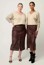 Load image into Gallery viewer, ONCE WAS ELSIE KNIT CREAM BRAID
