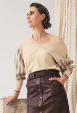 Load image into Gallery viewer, ONCE WAS ELSIE KNIT CREAM BRAID
