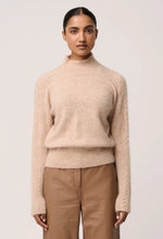 Load image into Gallery viewer, ONCE WAS SAVANNA ALPACA WOOL BLEND FLUFFY SWEATER

