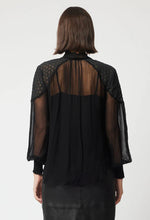 Load image into Gallery viewer, ONCE WAS PHEONIX CONTRAST CHIFFON BLOUSE
