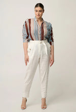Load image into Gallery viewer, ONCE WAS CALANTHA BLOUSE IRIDESCENT STRIPE
