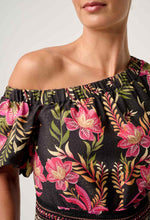 Load image into Gallery viewer, ONCE WAS JUNO ONE SHOULDER TOP ANTHOS LOTOS PRINT
