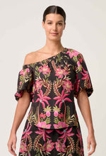 Load image into Gallery viewer, ONCE WAS JUNO ONE SHOULDER TOP ANTHOS LOTOS PRINT
