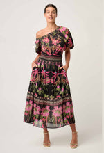 Load image into Gallery viewer, ONCE WAS JUNO ONE SHOULDER TOP ANTHOS LOTOS PRINT
