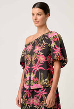 Load image into Gallery viewer, ONCE WAS JUNO ONE SHOULDER TOP ANTHOS LOTOS PRINT
