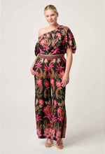 Load image into Gallery viewer, ONCE WAS JUNO ONE SHOULDER TOP ANTHOS LOTOS PRINT
