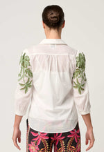 Load image into Gallery viewer, ONCE WAS CALLISTO COTTON SLUB EMBROIDERED SHIRT IVORY DUNE
