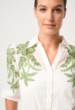 Load image into Gallery viewer, ONCE WAS CALLISTO COTTON SLUB EMBROIDERED SHIRT IVORY DUNE
