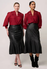 Load image into Gallery viewer, ONCE WAS GILLIAN SHIRT RUBY
