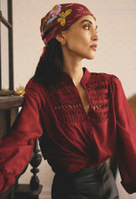 Load image into Gallery viewer, ONCE WAS GILLIAN SHIRT RUBY
